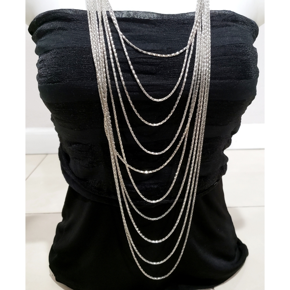 NEW Affection Multi-strand Chain Layered Necklace - Picture 2 of 8